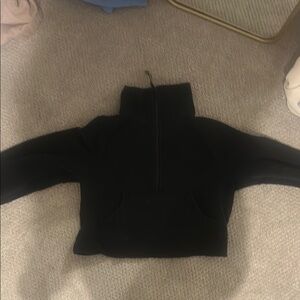 Black Quarter-Zip Pullover